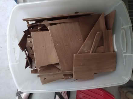 Photo of free Box of cedar shingle scraps (Rte 119 West of Bancroft) #1