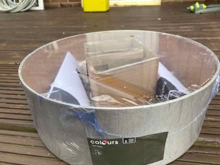 Photo of free 2x brand new lampshades. Sphera B&Q (RG8 0HB) #3