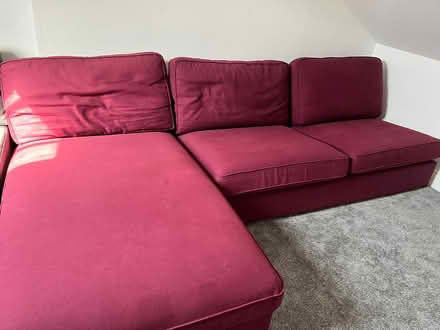Photo of free IKEA Kivik modular sofa burgundy (WD19 Oxhey) #2