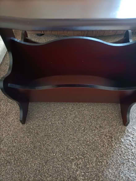 Photo of free Table with magazine rack. (Penrith CA11) #2
