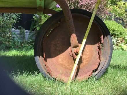 Photo of Wheelbarrow wheel (Lostock Hall PR5) #2