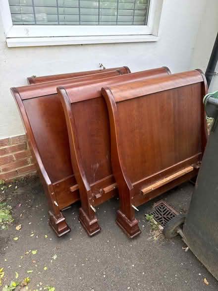 Photo of free Mahogany cot ends x 4 (TN10 4ND) #1