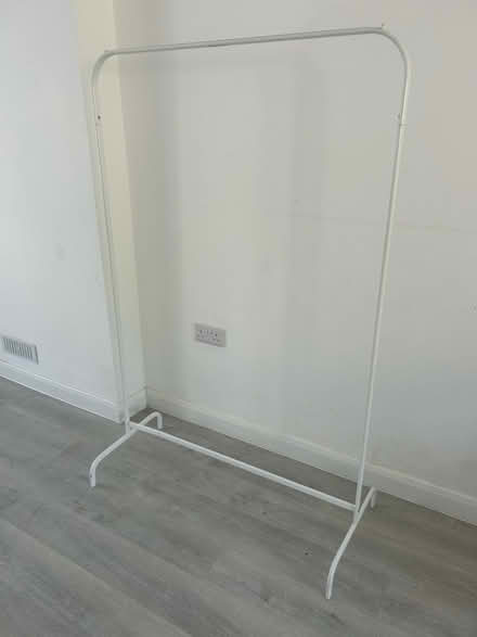 Photo of free White clothes rail (Hastings TN34) #1