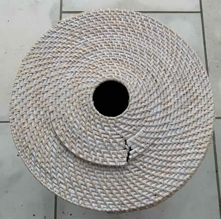 Photo of free John Lewis Rattan Laundry basket (Mitcham's Corner CB4) #4