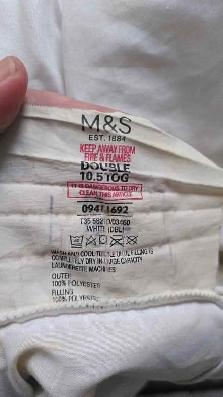 Photo of free M&S double size quilt (Tooting, SW17) #1