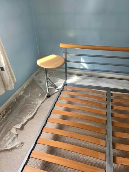 Photo of free Metal Frame Double Bed & Mattress (Blackwater, GU17) #2