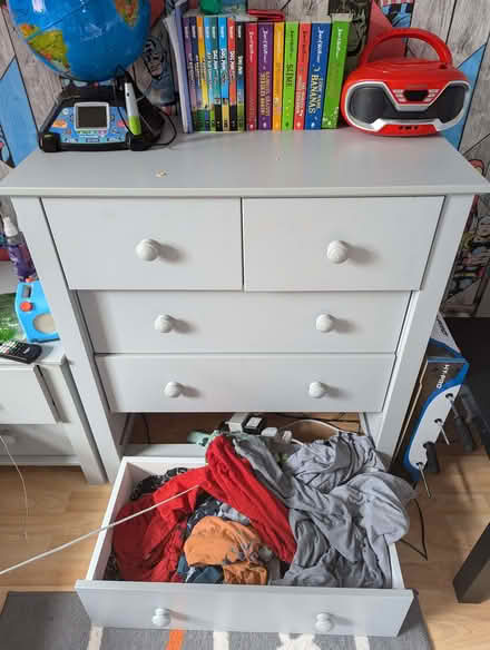 Photo of free Set of grey drawers (Chellaston DE73) #1