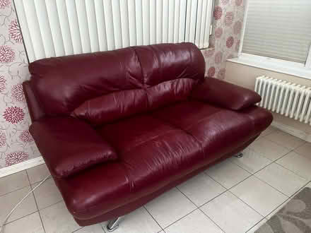 Photo of free Harvey Two seater leather sofa (Sidcup kent) #2