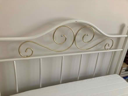 Photo of free Double metal frame bed and matress (Millfield) #2