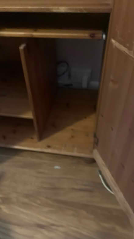 Photo of free Pine computer cabinet unit (Chatham) #3