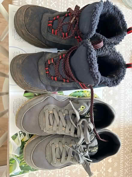 Photo of free Kids boots & Nike trainers size 4.5 (Guildford GU2) #1