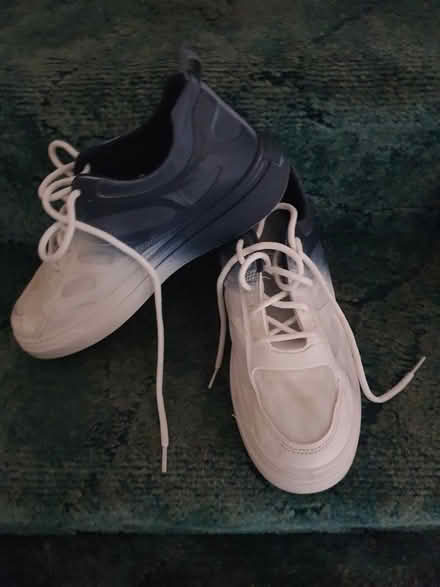 Photo of free Size 6 blue + white unisex trainers (Hanworth, TW13) #1