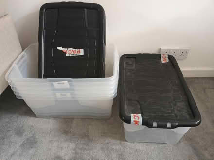 Photo of free 42l Plastic Boxes x6 (AL4) #1