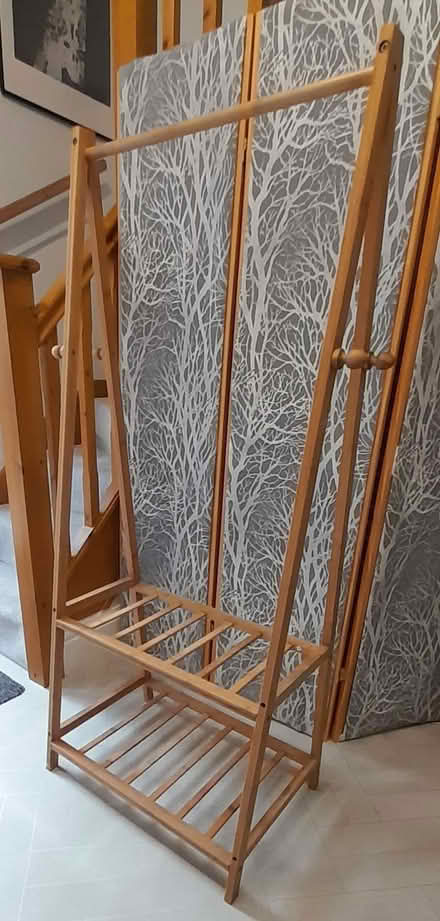 Photo of free Wood coat and shoe rack (Upper Rotcher HD7) #1