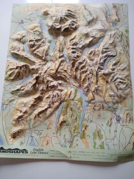 Photo of free Relief map of the Lake District (Emsworth PO10) #2