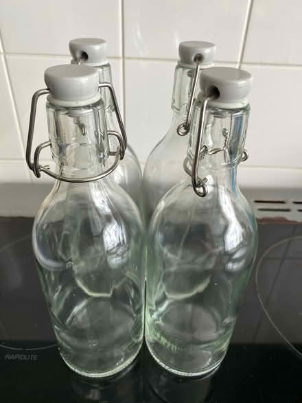 Photo of free 4 Ikea Glass Bottles (South Harting GU31) #1