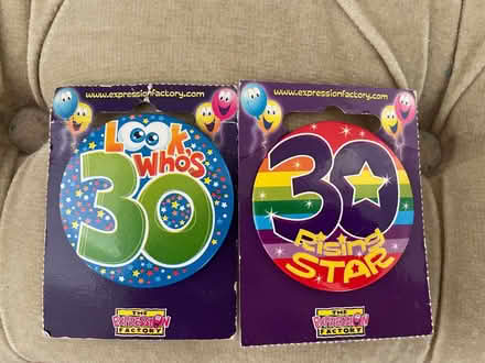 Photo of free 2x 30 badges (Formby L37) #1