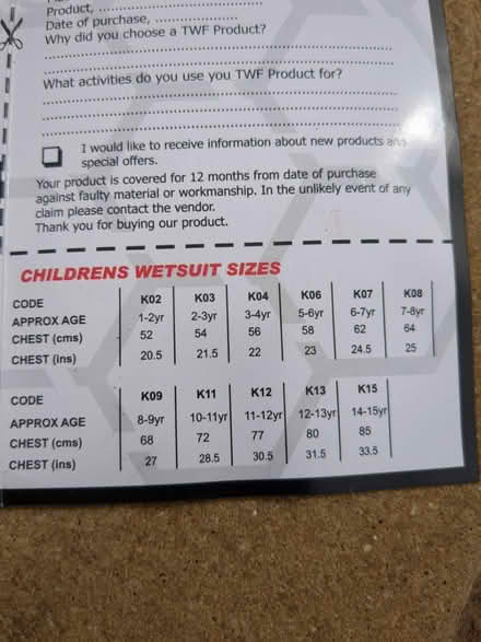 Photo of free 2 kid/teenage wetsuits 13 and 15yrs (WGC, knightsfield) #2