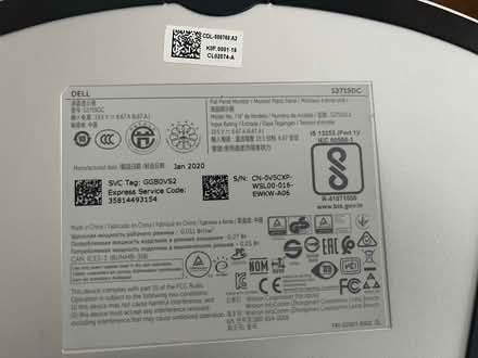 Photo of free Dell 27” monitor (not working) (Whitechapel E1) #3