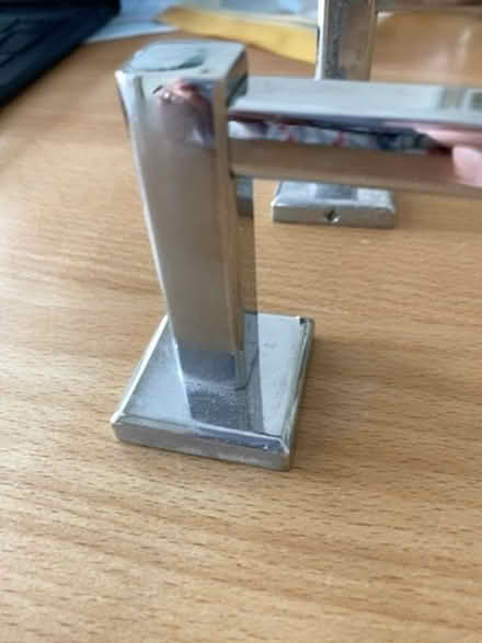 Photo of free 2 Square section Chrome towel rails (West Oxfordshire OX28) #2
