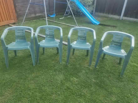 Photo of free Plastic Garden Chairs (ME12) #1