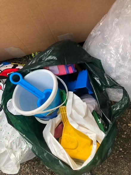 Photo of free Desk unit, cat litter tray, toys (GU12) #4