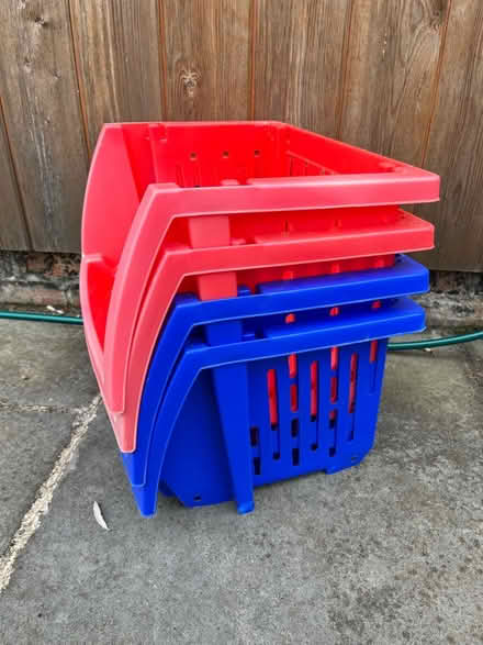 Photo of free Stackable plastic storage (Hitchin Herts) #3