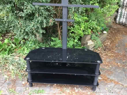 Photo of free Smoked glass TV stand (Shoreham-by-Sea BN43) #1