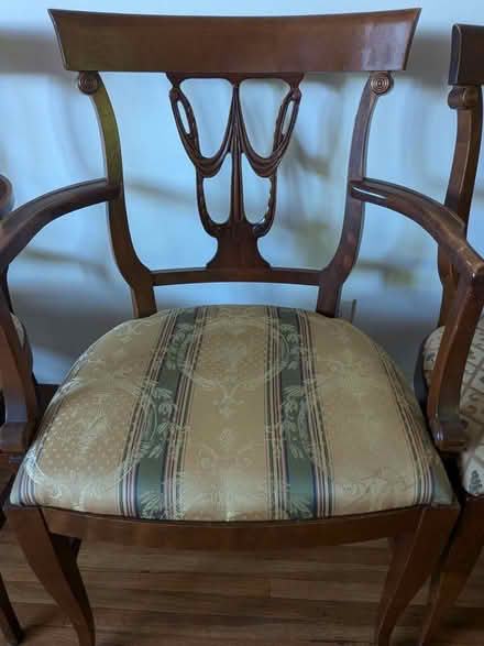 Photo of free Art deco dining chairs (Old Town Orange)