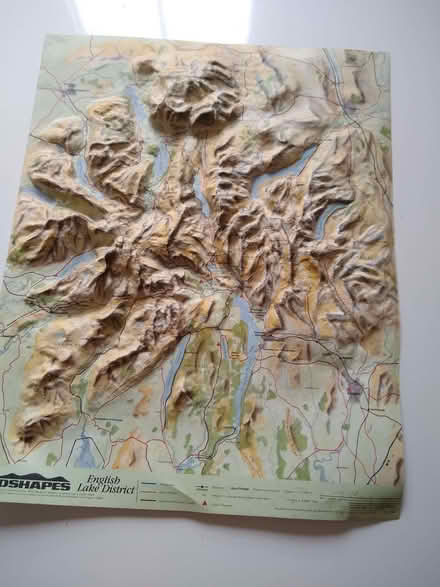 Photo of free Relief map of the Lake District (Emsworth PO10) #1