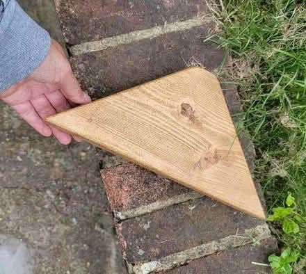 Photo of free Chunky pine corner shelf - Hollingdean (Lower Bevendean BN1) #3