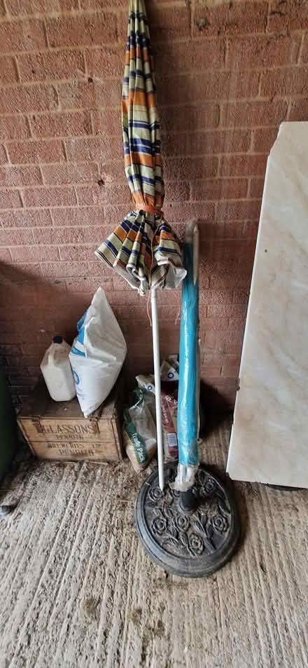 Photo of free Parasol base and 2 parasols (Kirkcambeck CA8) #1