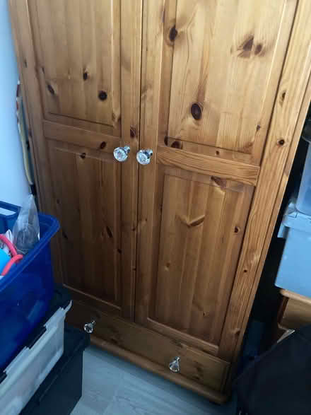 Photo of free Double Door Pine Wardrobe (Southend SS2) #1