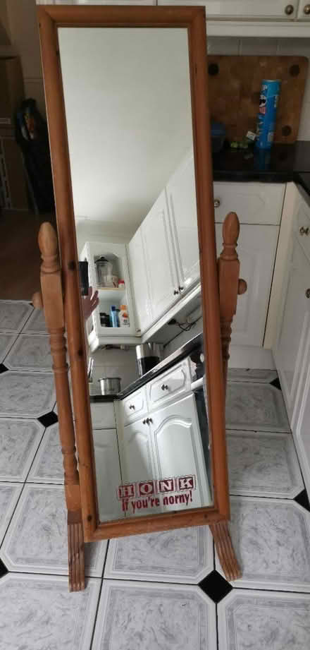 Photo of free Pine full length mirror (Macclesfield) #1