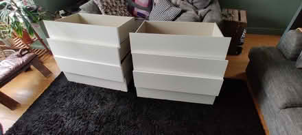 Photo of free 8 x white IKEA Malm drawers (S6 Walkley) #1