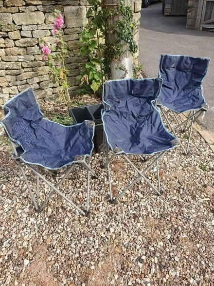Photo of free 3 folding chairs (Chalford Hill) #1
