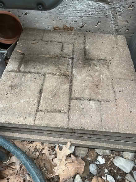 Photo of free 4 Patio stones and 2 rods (Southwest Oakville) #1