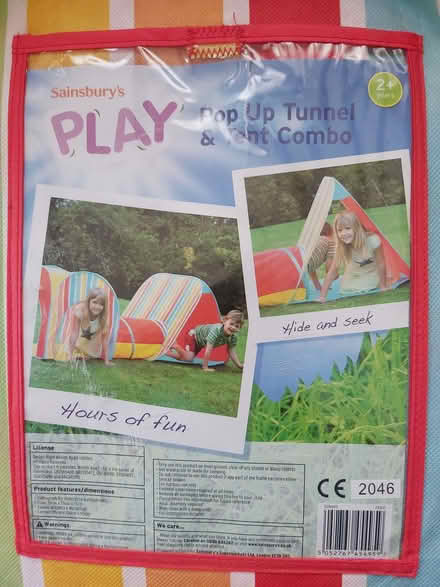 Photo of free Child Outdoor Play pop up tunnel and tent (Allesley Park CV5) #1