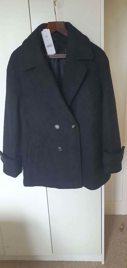 Photo of free Woman's black boucle coat - new (Broadwater BN14) #1