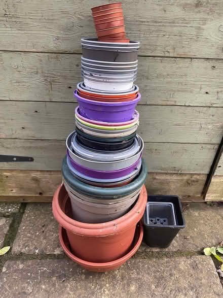 Photo of free Plastic plant pots (Hatch Warren, RG22) #1