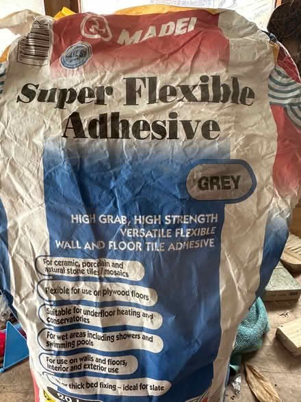 Photo of free Grey tile adhesive (Camberley GU15) #1