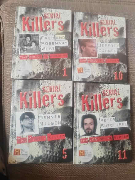 Photo of free 4 x serial killer books with dvds (Whittlesey) #1