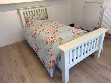 Photo of free Single Wooden White Bed (N4) #4