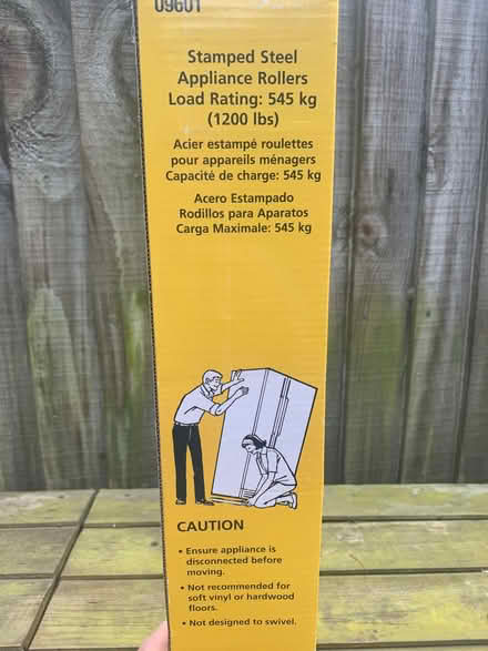 Photo of free Appliance Rollers (GU52) #2