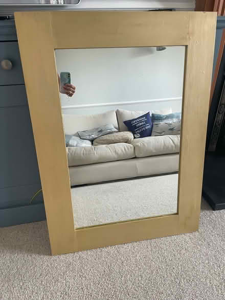 Photo of free Wooden mirror (Claygate KT10) #1
