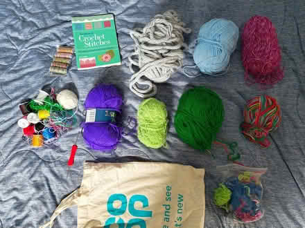 Photo of free Wool, Crochet Needle and Book, Nylon Thread (Locks Heath SO31) #1