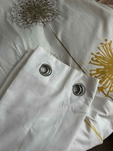 Photo of free Curtains white with yellow motive (Epping, CM16) #3