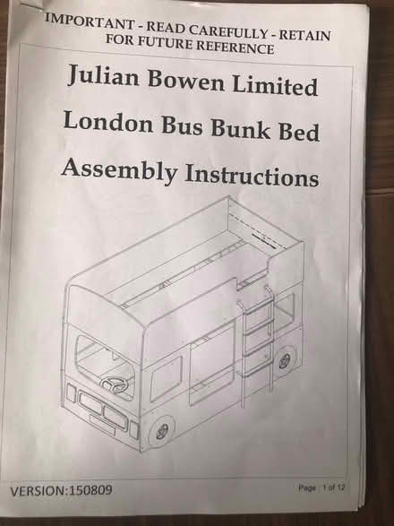 Photo of free Bunk bed - London Bus (SW20) #3
