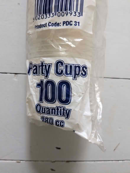 Photo of free 100 Plastic cups (New Malden KT3) #1