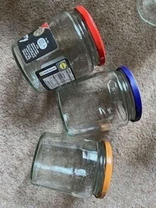 Photo of free 20 Glass jam jars with lids (BR6) #1